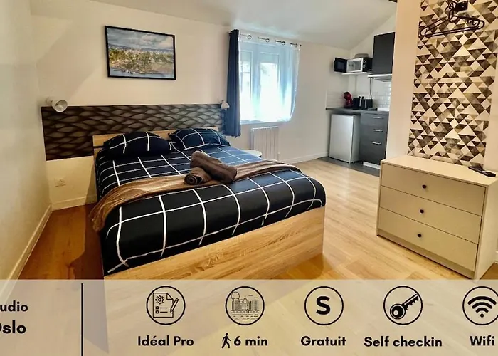 Oslo-charme & Calme En Centre A Pied Avec Parking Gratuit Apartamento *